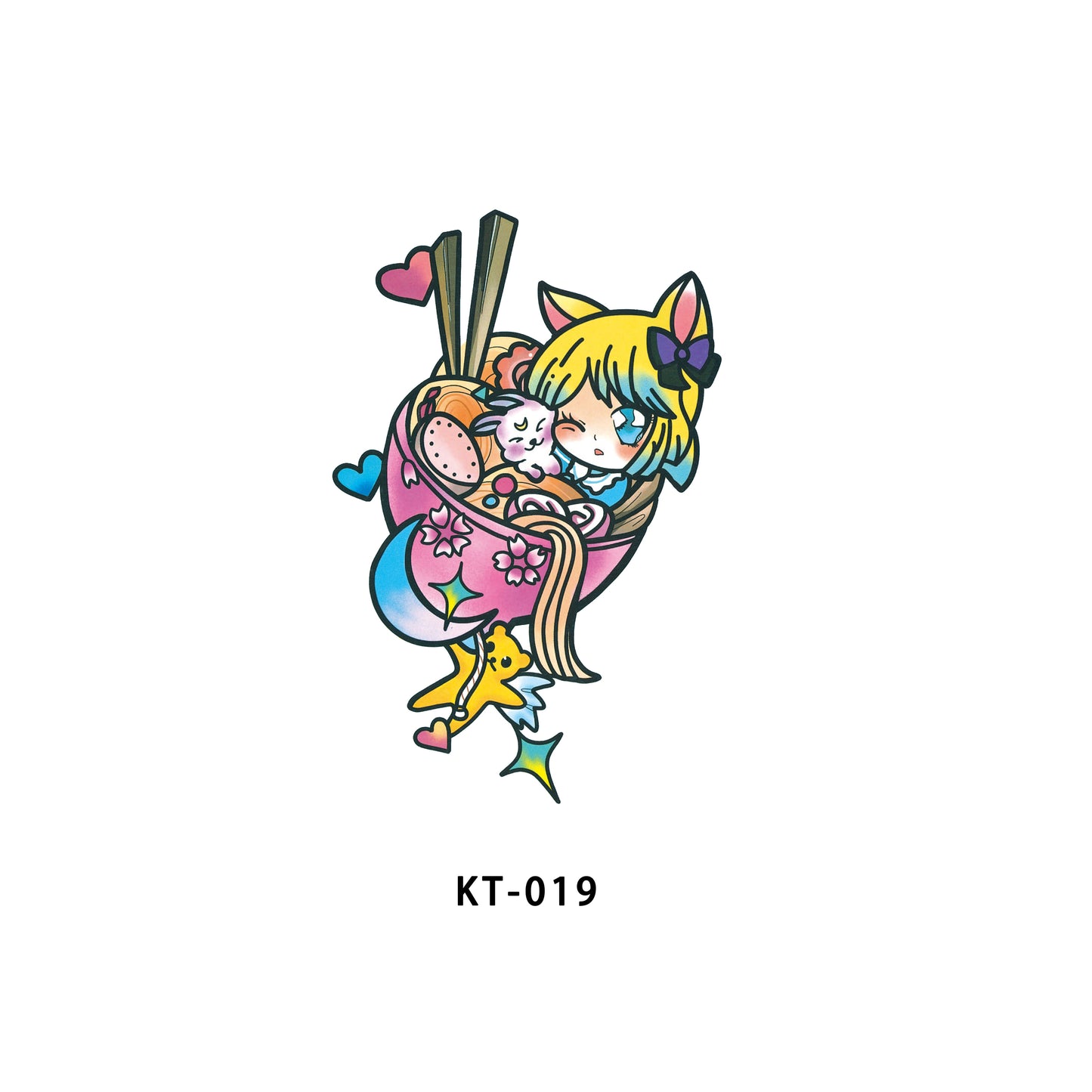 【Ordinary tattoo stickers】Cartoon Tattoo Sticker（KT-019）