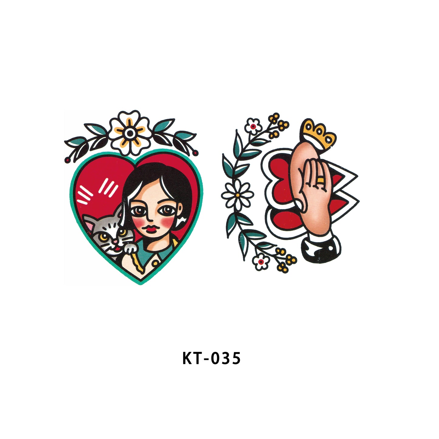 【Ordinary tattoo stickers】Oldshool Tattoo Sticker（KT-035）