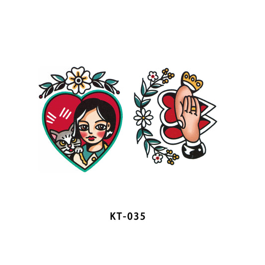 【Ordinary tattoo stickers】Oldshool Tattoo Sticker（KT-035）