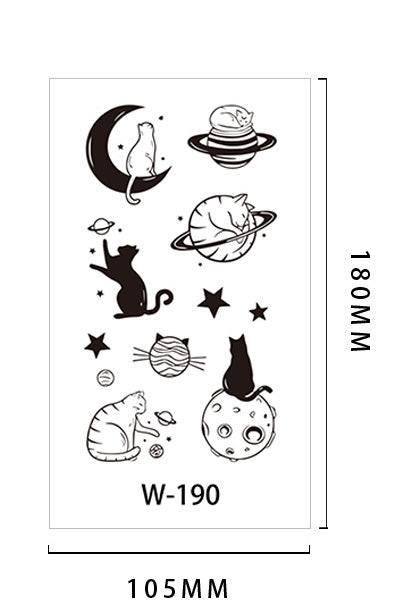 【Herbal tattoo stickers】Simple Cute Small Tattoo Sticker (W-190)