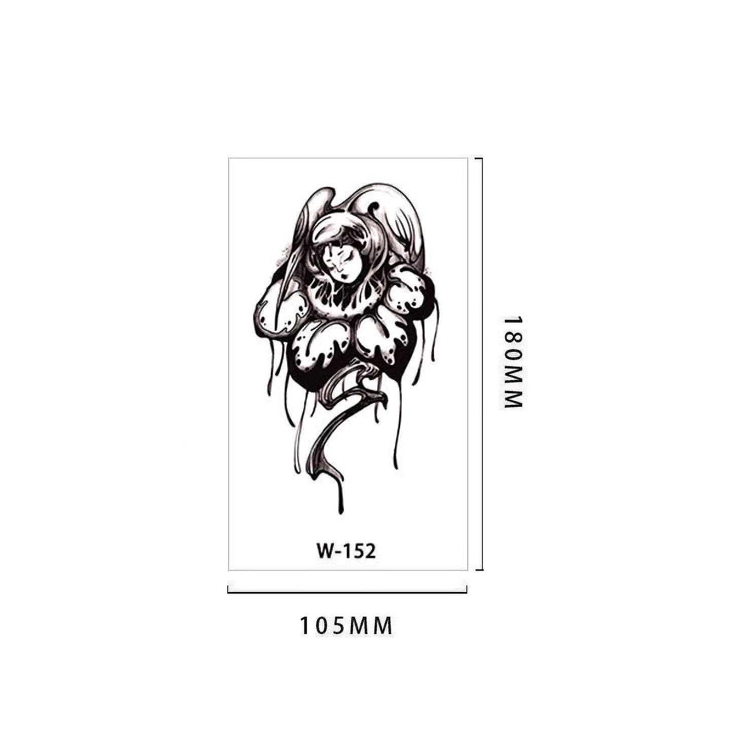 【Herbal tattoo stickers】Piranha Tattoo Sticker（W-152）