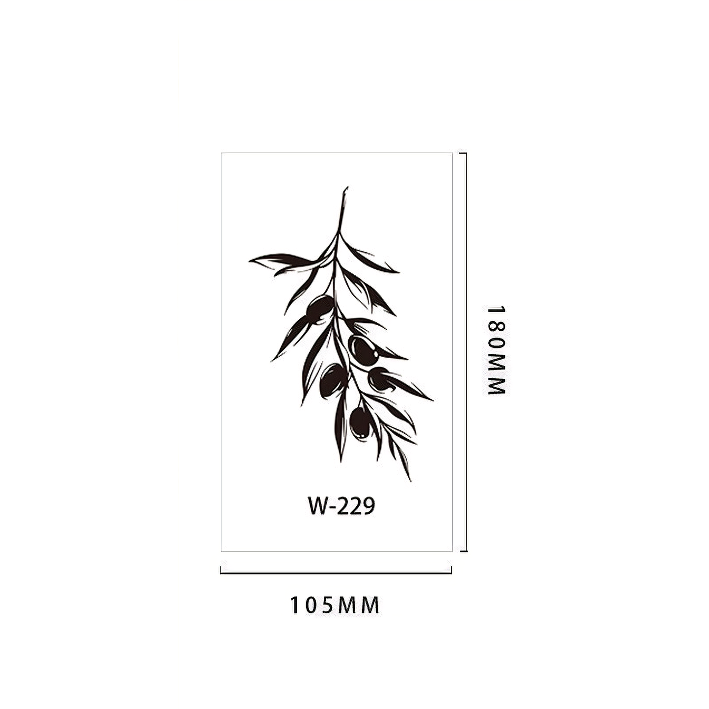 【Herbal tattoo stickers】Grass Fruit Tattoo Sticker（W-229）