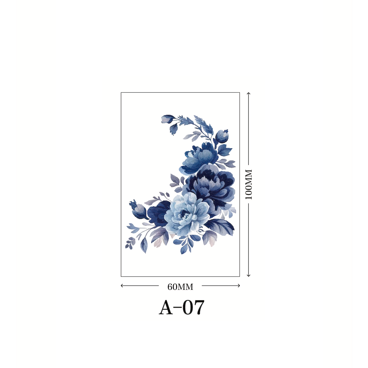 【Ordinary tattoo stickers】Watercolor Flower Tattoo Sticker（A-07）