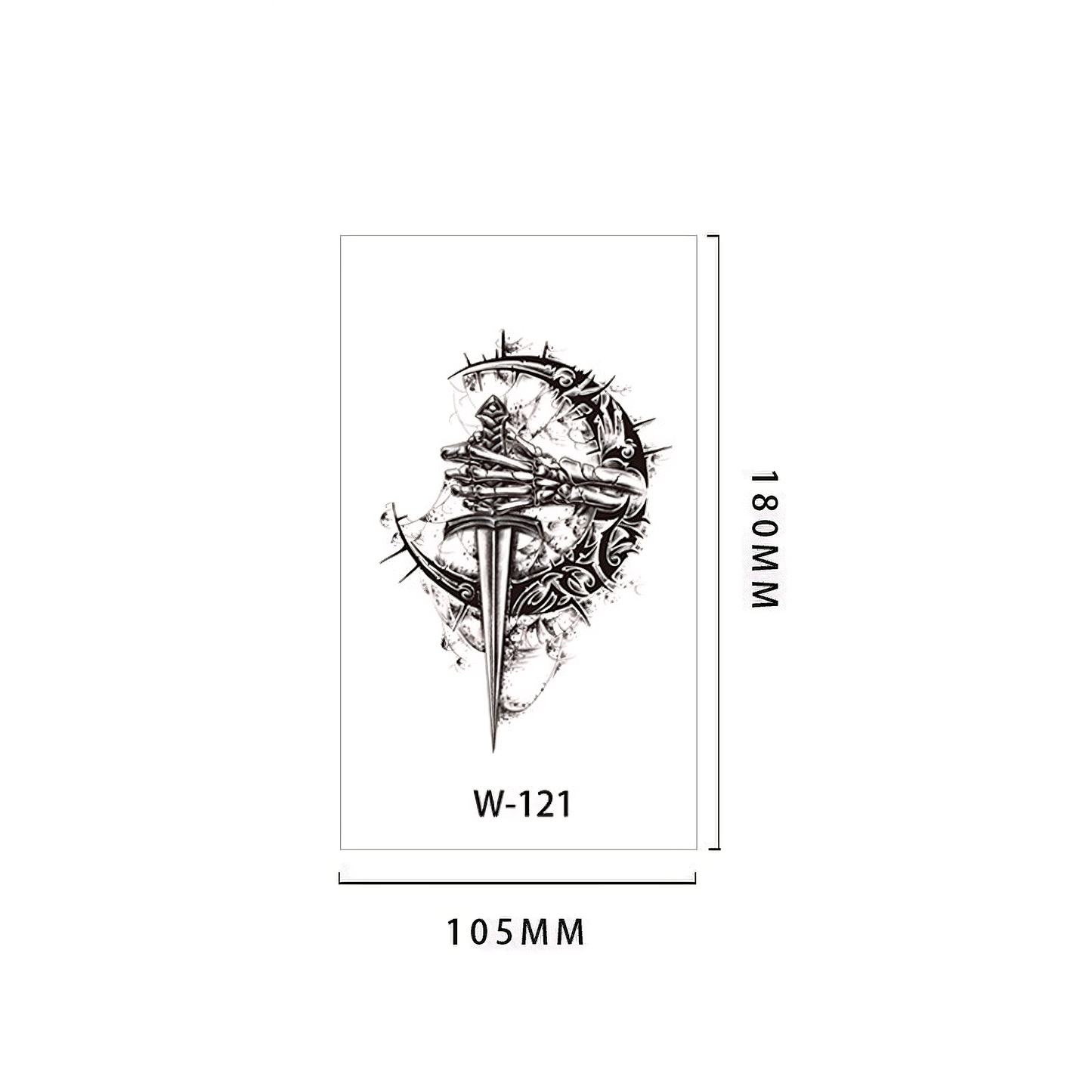 【Herbal tattoo stickers】Knight Tattoo Sticker (W-121)