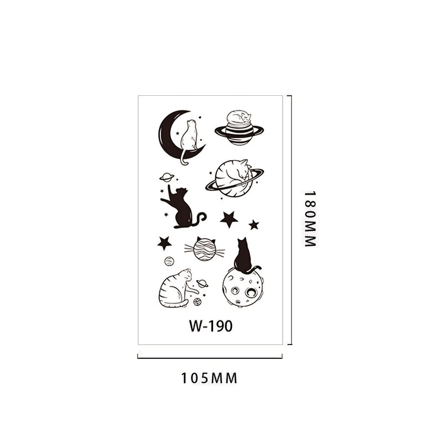 【Herbal tattoo stickers】Simple Cute Small Tattoo Sticker (W-190)