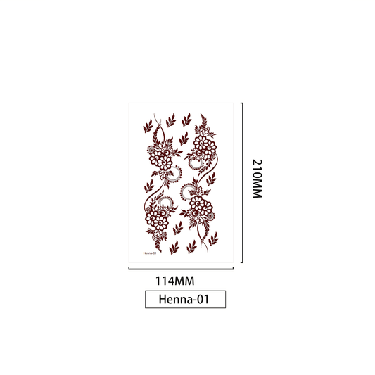 【Ordinary tattoo stickers】Henna Tattoo Sticke（H-01）