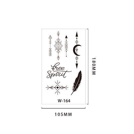 【Herbal tattoo stickers】Simple Cute Small Tattoo Sticker (W-164)