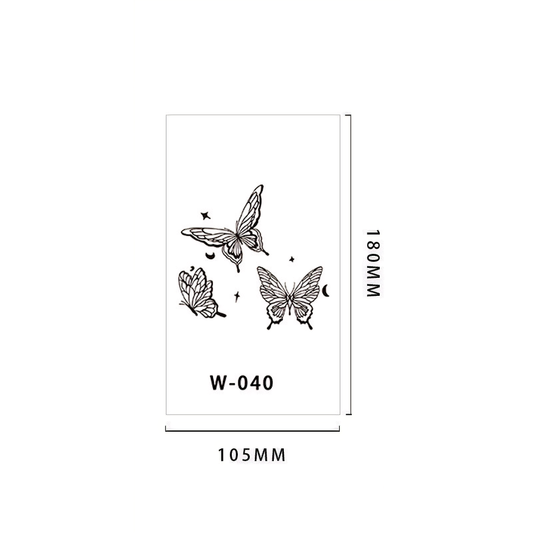 【Herbal tattoo stickers】Butterfly Tattoo Sticker（W-040）