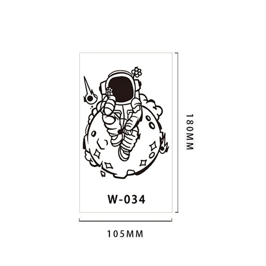 【Herbal tattoo stickers】Astronaut Tattoo Sticker（W-034）